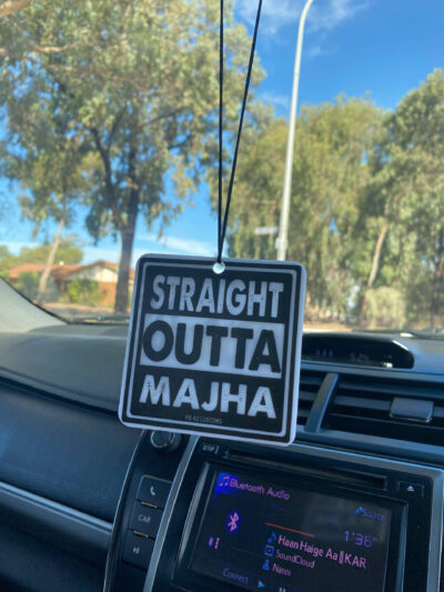 Straight Outta Majha Car Hanging