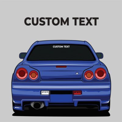 CUSTOM TEXT MEDIUM Up To 350mm Wide