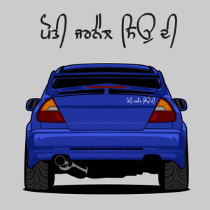 CUSTOM TEXT IN PUNJABI 250mm Wide  Punjabi Car Sticker
