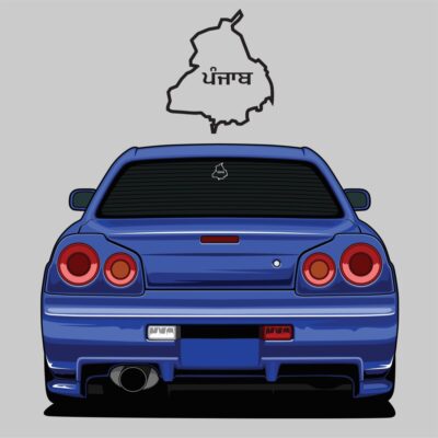 ਪੰਜਾਬ Punjab MAP Sticker
