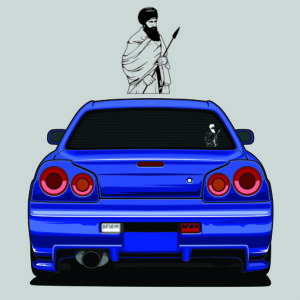 SANT JARNAIL SINGH JI KHALSA BHINDRAWALE  Punjabi Car Sticker