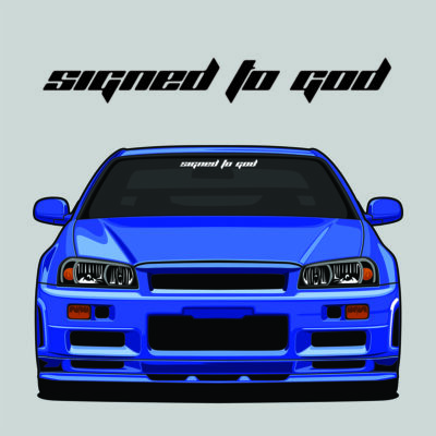 SIGNED TO GOD Sidhu Moosewala Style  Punjabi Car Sticker