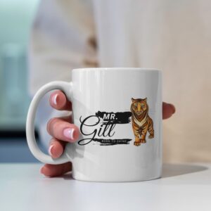 Coffee Mug Surname Mr. Gill Style
