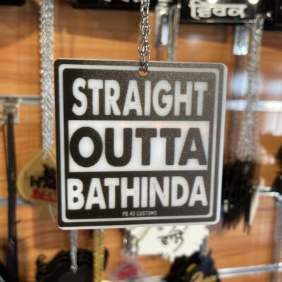 Straight Outta Bathinda PB 03 Car Hanging - Image 2