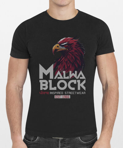 Malwa Block Hawk Style Punjabi T Shirt