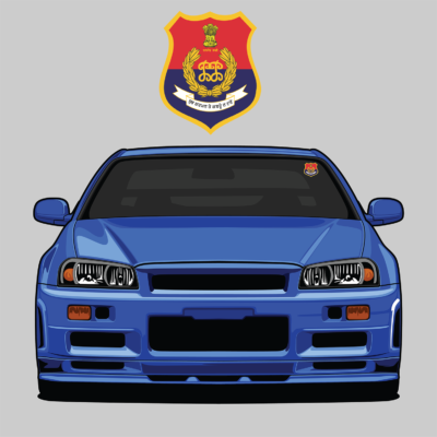 Punjab Police Logo Windshield Car Sticker Punjabi Car Sticker