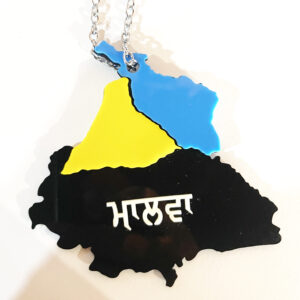 Malwa Car Hanging Panjab Map Multi Color